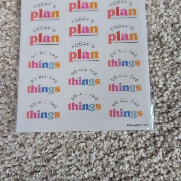 Happy‎ Planner Happy Brights Colorful Plan Things Sticker Sheets 105 pc - Picture 3 of 5